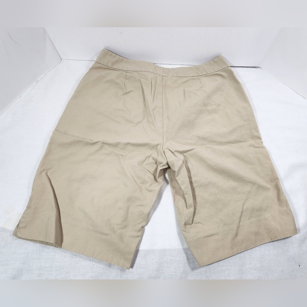 ❤️ LAUREN BY RALPH LAUREN WOMEN'S PETITE BERMUDA SHORTS SIZE 8P KHAKI ❤️ - Picture 9 of 9